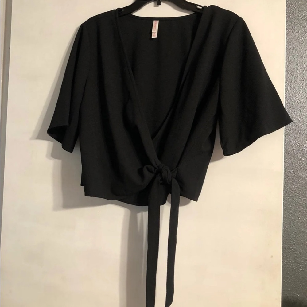 Tie Front Wrap Top